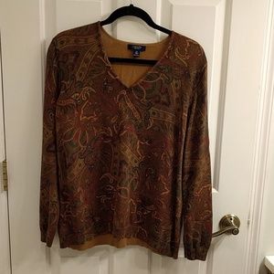 Chaps Sweater, plus size